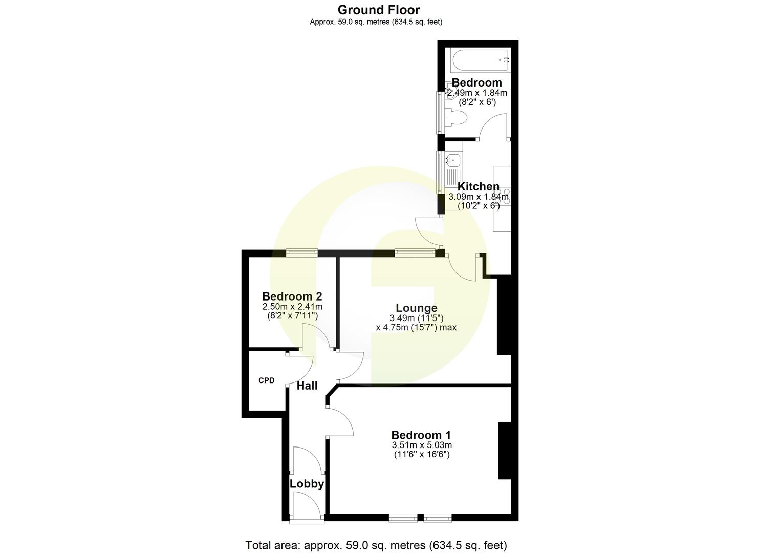 Floorplan.Chirton West View, North Shields